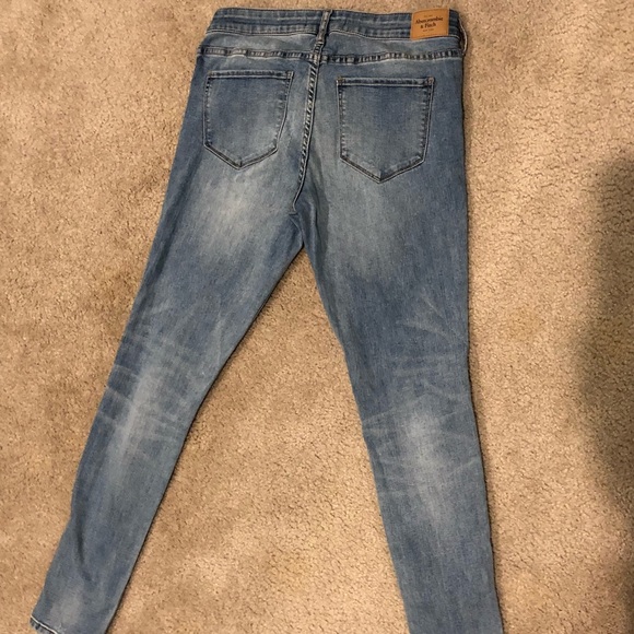 Abercrombie and Fitch Patchwork Skinny Jeans - Picture 4 of 6